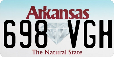 AR license plate 698VGH