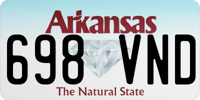AR license plate 698VND