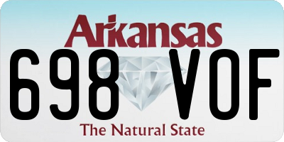 AR license plate 698VOF