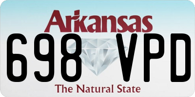 AR license plate 698VPD