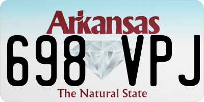 AR license plate 698VPJ