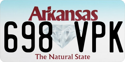 AR license plate 698VPK