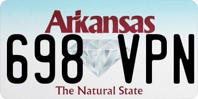 AR license plate 698VPN