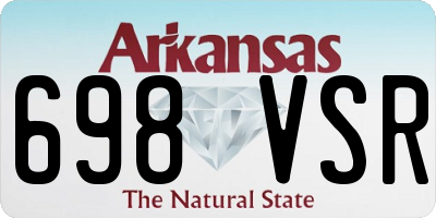 AR license plate 698VSR
