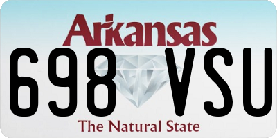 AR license plate 698VSU