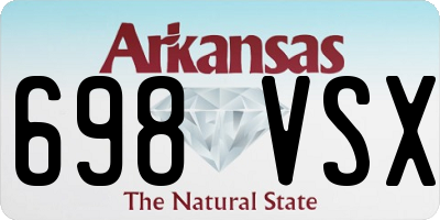 AR license plate 698VSX