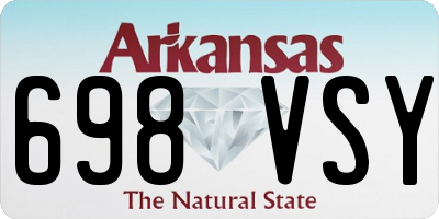 AR license plate 698VSY