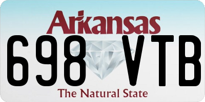 AR license plate 698VTB