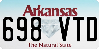 AR license plate 698VTD