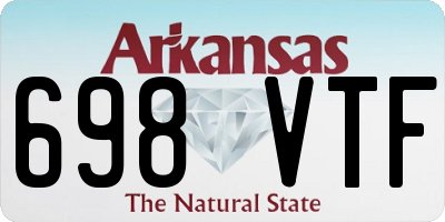 AR license plate 698VTF
