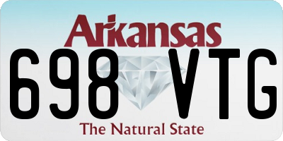 AR license plate 698VTG