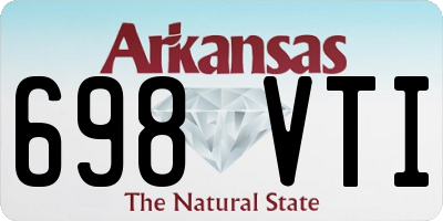 AR license plate 698VTI