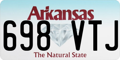 AR license plate 698VTJ