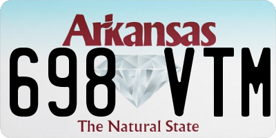 AR license plate 698VTM