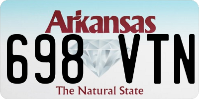 AR license plate 698VTN