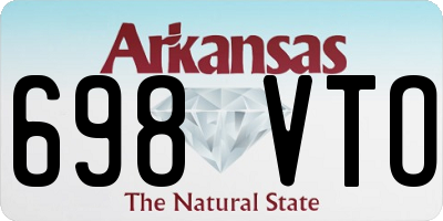 AR license plate 698VTO