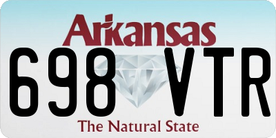 AR license plate 698VTR
