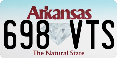 AR license plate 698VTS
