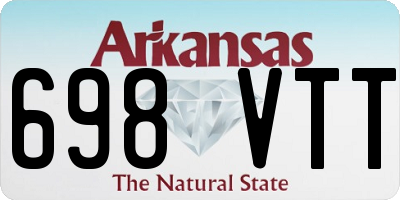 AR license plate 698VTT