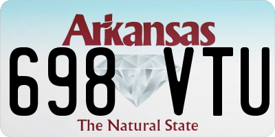 AR license plate 698VTU