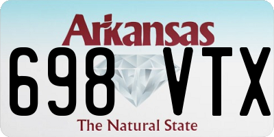 AR license plate 698VTX