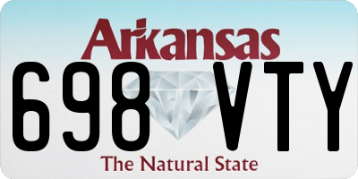 AR license plate 698VTY
