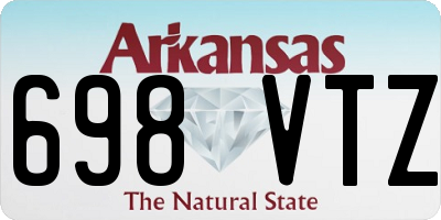 AR license plate 698VTZ