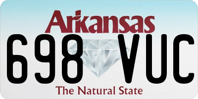 AR license plate 698VUC