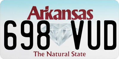 AR license plate 698VUD