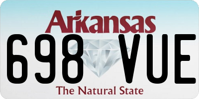 AR license plate 698VUE