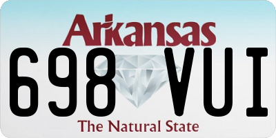 AR license plate 698VUI