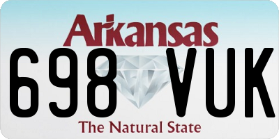 AR license plate 698VUK