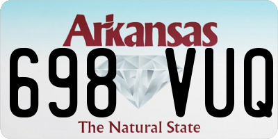 AR license plate 698VUQ