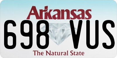 AR license plate 698VUS