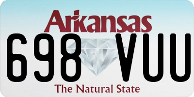AR license plate 698VUU