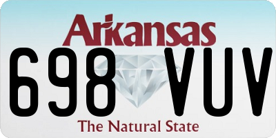 AR license plate 698VUV