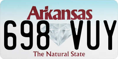 AR license plate 698VUY