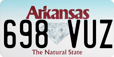 AR license plate 698VUZ