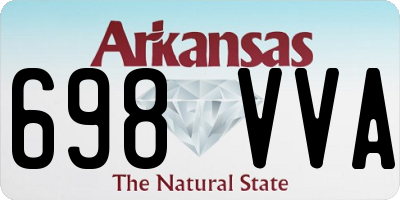 AR license plate 698VVA