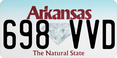AR license plate 698VVD