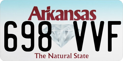 AR license plate 698VVF