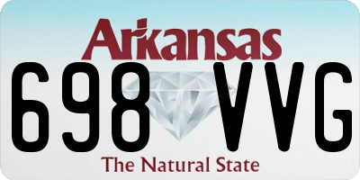 AR license plate 698VVG
