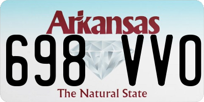 AR license plate 698VVO