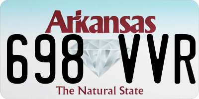 AR license plate 698VVR