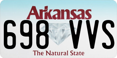 AR license plate 698VVS