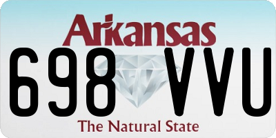 AR license plate 698VVU