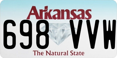 AR license plate 698VVW