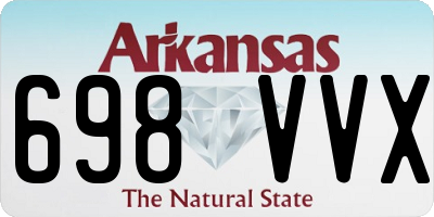 AR license plate 698VVX