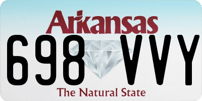 AR license plate 698VVY