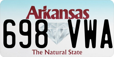 AR license plate 698VWA